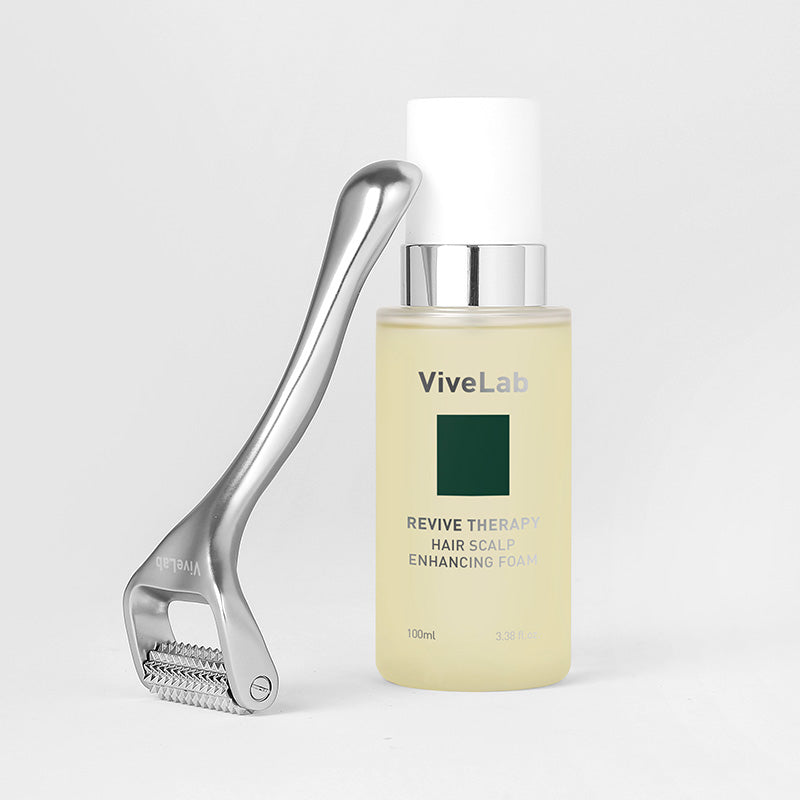 Scalp Boosting Needle Roller β 144 Micro-Needle Massager for Improved Circulation & Stronger Hair Roots | Non-Invasive Tool for Better Absorption & Healthier Hair - ViveLab