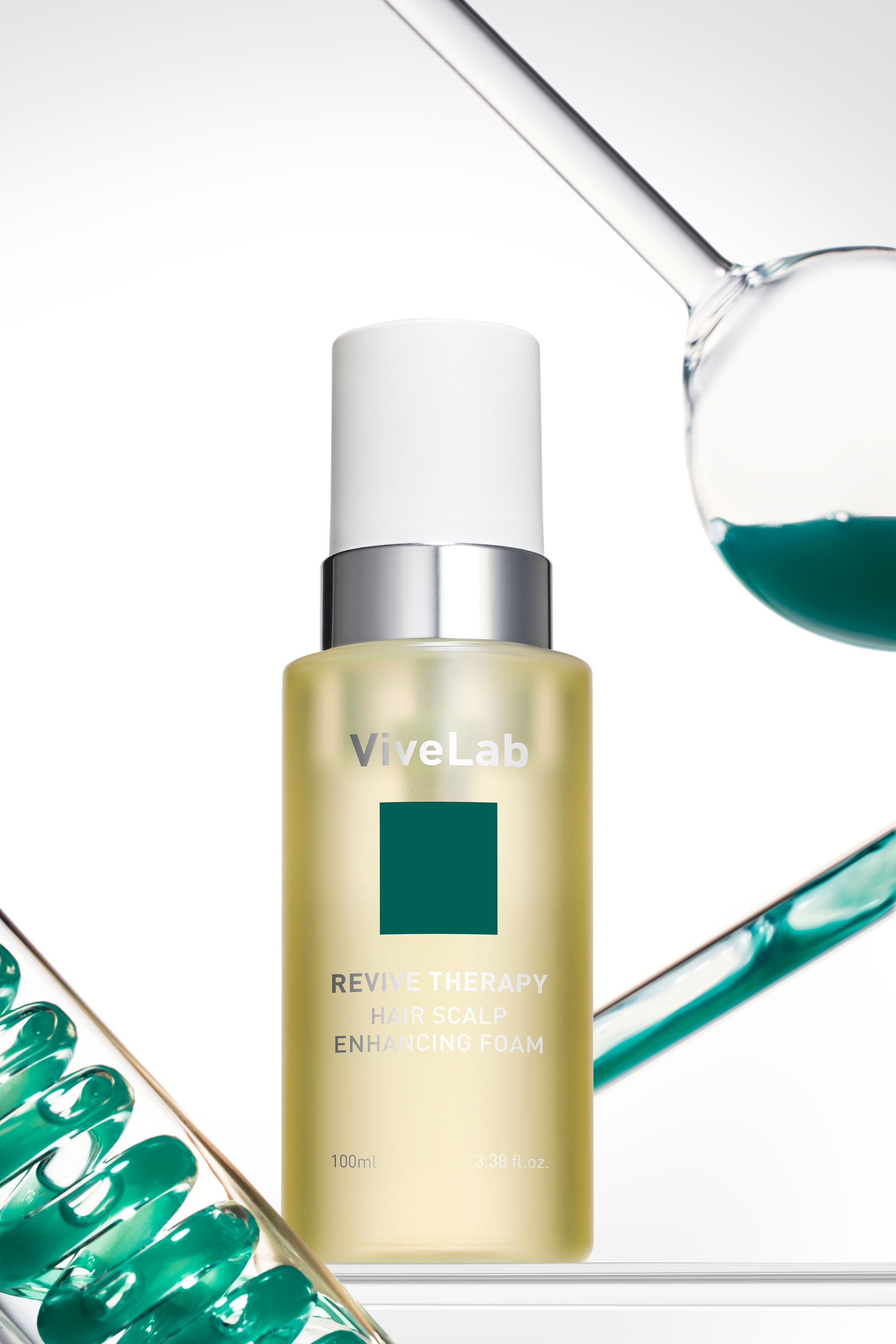 Vivelab 2-Step Care Set – Scalp Strengthening Ampoule & Hair Enhancing Foam | Boosts Growth, Nourishes Roots & Strengthens Hair & Brows for a Fuller, Healthier Look - ViveLab