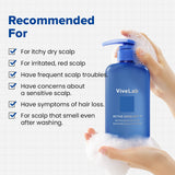 Biotin & Peptide Solution Shampoo for Scalp Care – Strengthens Hair, Reduces Thinning & Nourishes Roots | Sulfate-Free & Suitable for All Hair Types (17 oz) - ViveLab