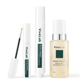 Vivelab 3-Step Care Set – Eyelash Growth Serum, Scalp Strengthening Ampoule & Hair Enhancing Foam | Boosts Growth, Nourishes Roots & Strengthens Hair & Brows for a Fuller, Healthier Look