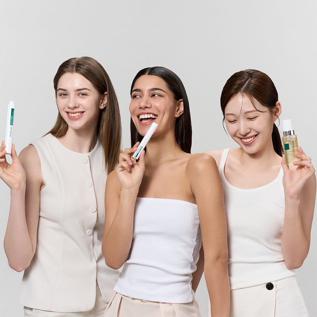 Vivelab 3-Step Care Set – Eyelash Growth Serum, Scalp Strengthening Ampoule & Hair Enhancing Foam | Boosts Growth, Nourishes Roots & Strengthens Hair & Brows for a Fuller, Healthier Look - ViveLab