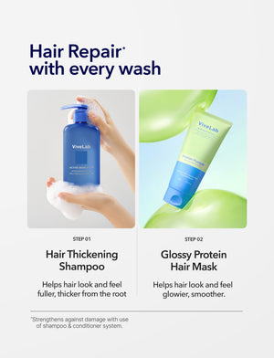 Biotin Peptide Shampoo and Protein Plumping Hair Mask Set