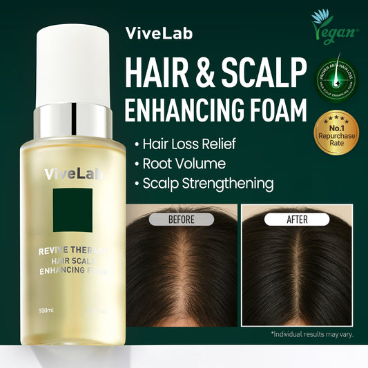 Hair & Scalp Enhancing Foam – Volumizing & Strengthening Treatment for Thicker, Healthier Hair | Lightweight Formula for Scalp & Hair Care (3.4 oz)