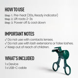 ViveLab Hyper Curling Heated Lash Curler – Precise Root Lift with 3-Level Temperature Control (45°C / 50°C / 60°C)