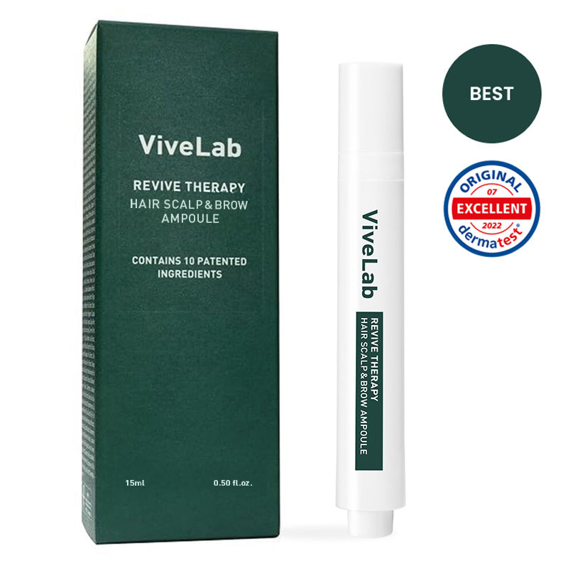 Vivelab Scalp & Hair Serum for Thinning Hair (15ml) – Clinically Tested, Nourishing Formula with Biotin & Peptides for a Healthy Scalp & Fuller-Looking Hair - ViveLab