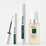 Vivelab 3-Step Care Set: Eyelash Growth Serum, Scalp Strengthening Ampoule, and Hair Enhancing Foam – Boost Growth, Nourish Roots, and Strengthen Hair & Brows for a Fuller, Healthier Look